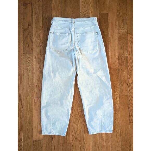 Anthropologie Pilcro High Rise Barrel Leg Cropped Jeans Boho Women's Size 27 - Picture 2 of 4